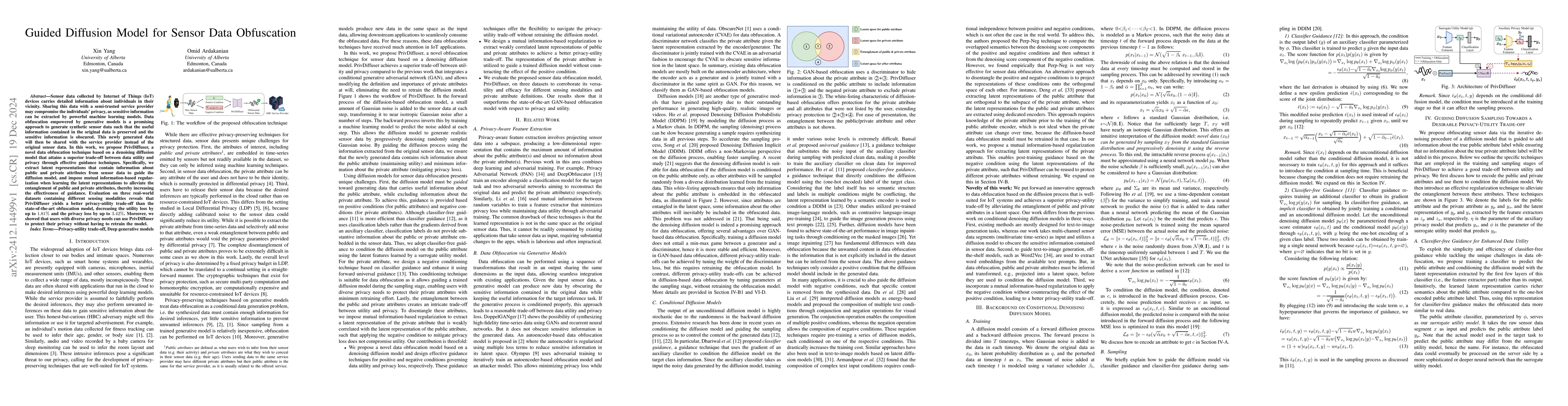 Thumbnail for Guided Diffusion Model for Sensor Data Obfuscation