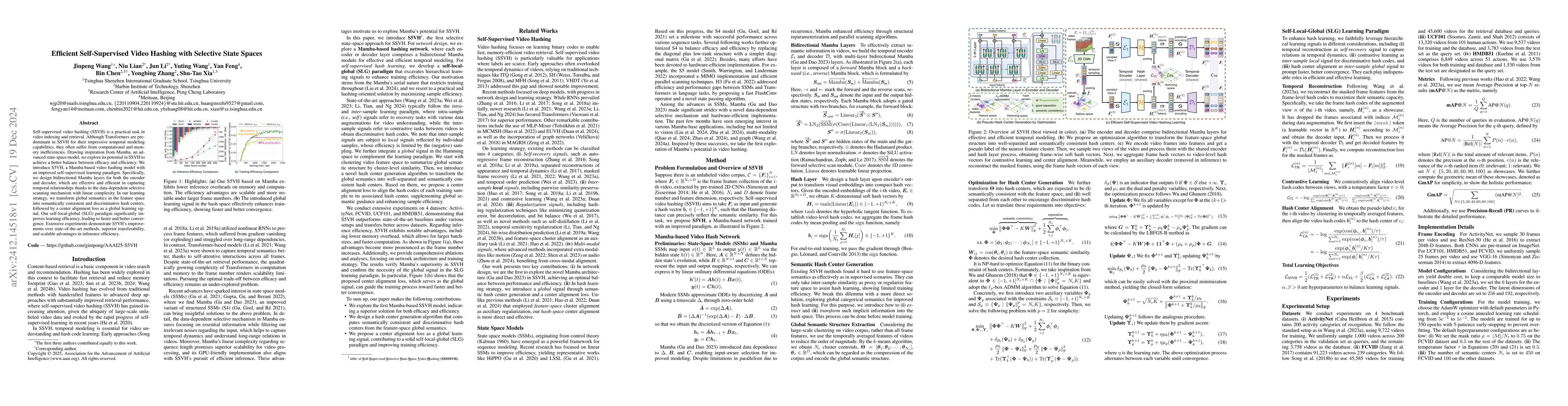 Thumbnail for Efficient Self-Supervised Video Hashing with Selective State Spaces