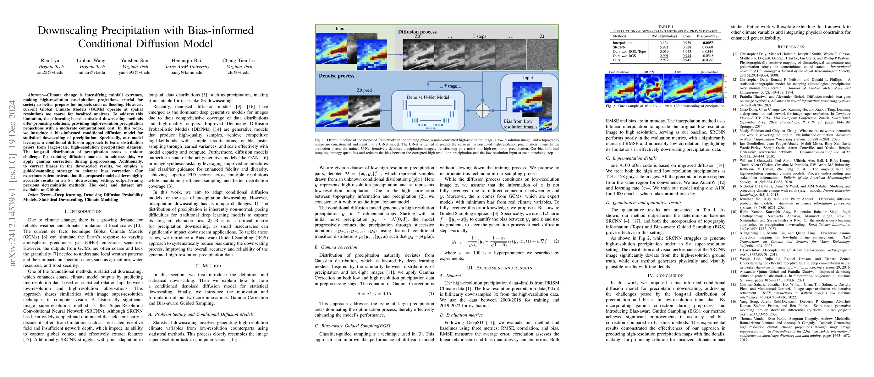 Thumbnail for Downscaling Precipitation with Bias-informed Conditional Diffusion Model