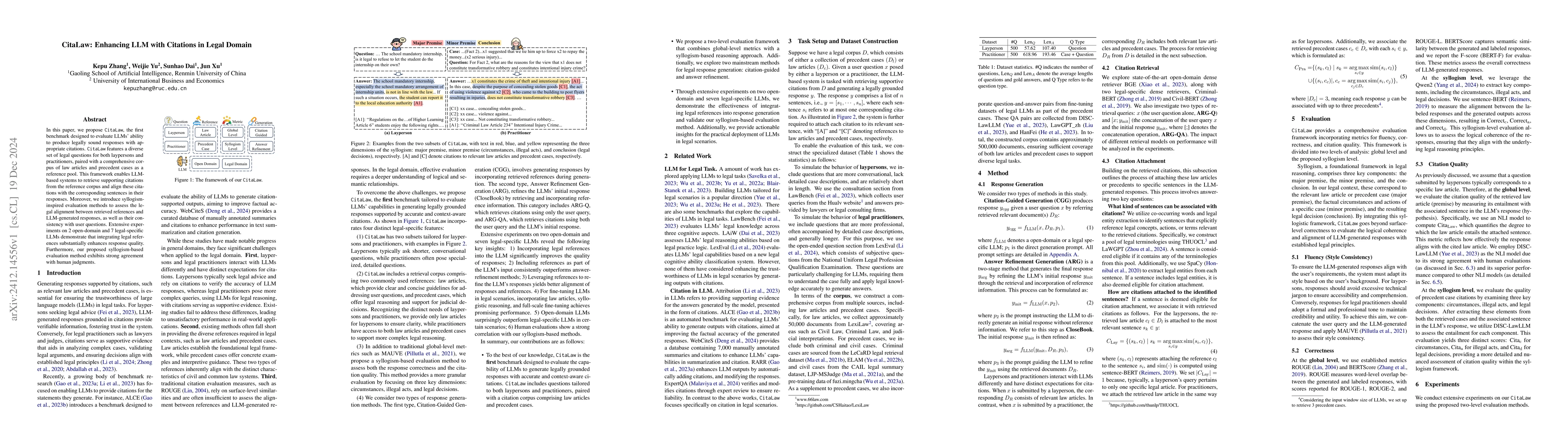Thumbnail for CitaLaw: Enhancing LLM with Citations in Legal Domain