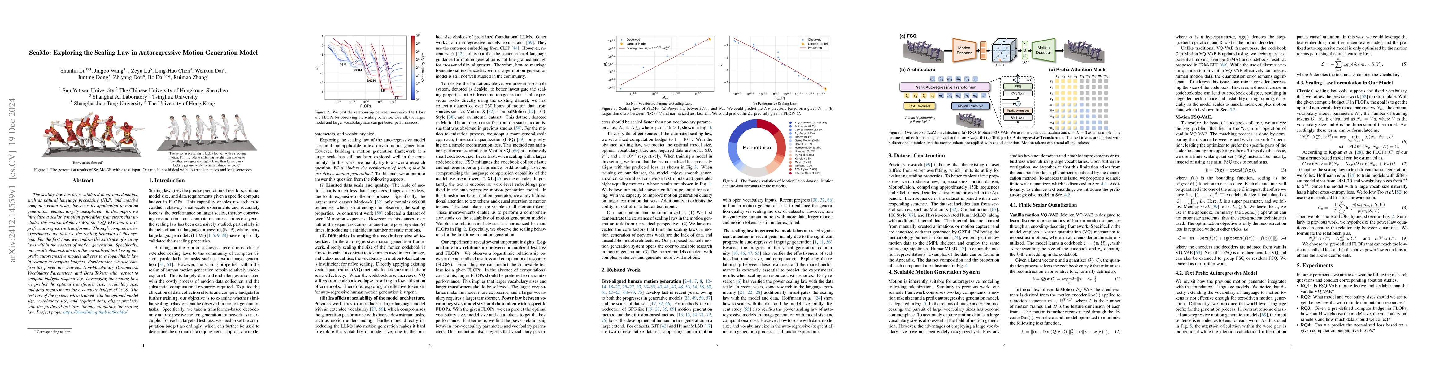 Thumbnail for ScaMo: Exploring the Scaling Law in Autoregressive Motion Generation
  Model