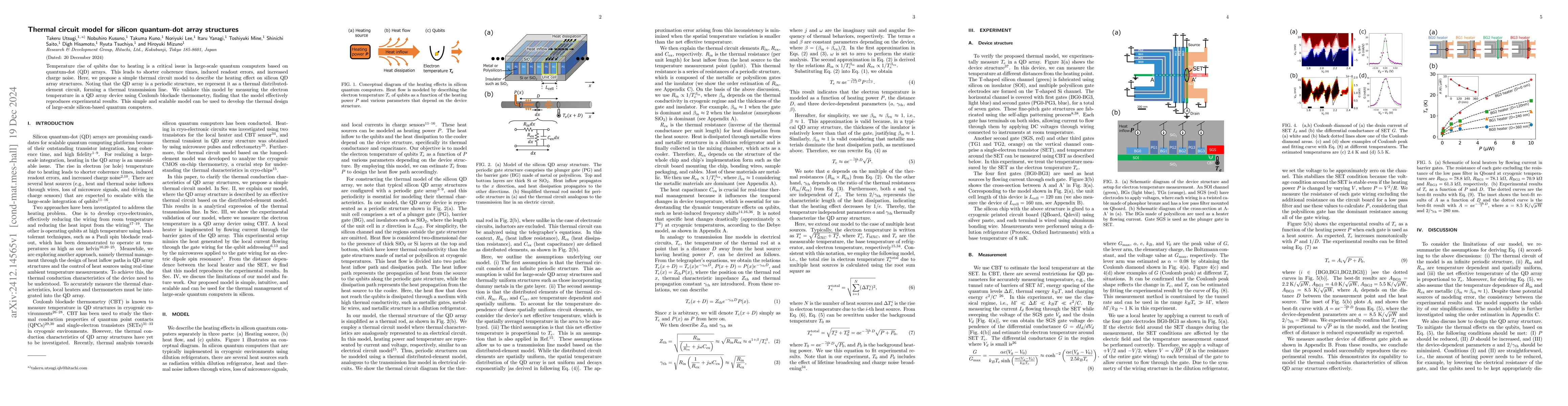 Thumbnail for Thermal circuit model for silicon quantum-dot array structures