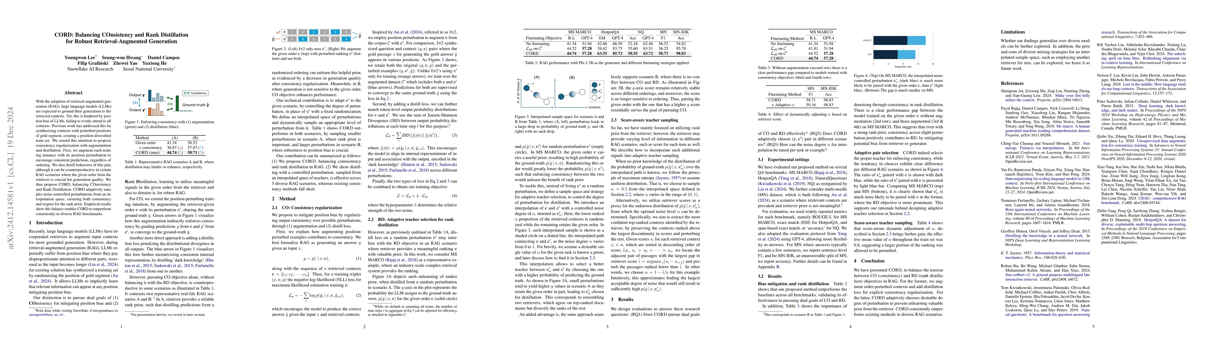 Thumbnail for CORD: Balancing COnsistency and Rank Distillation for Robust
  Retrieval-Augmented Generation