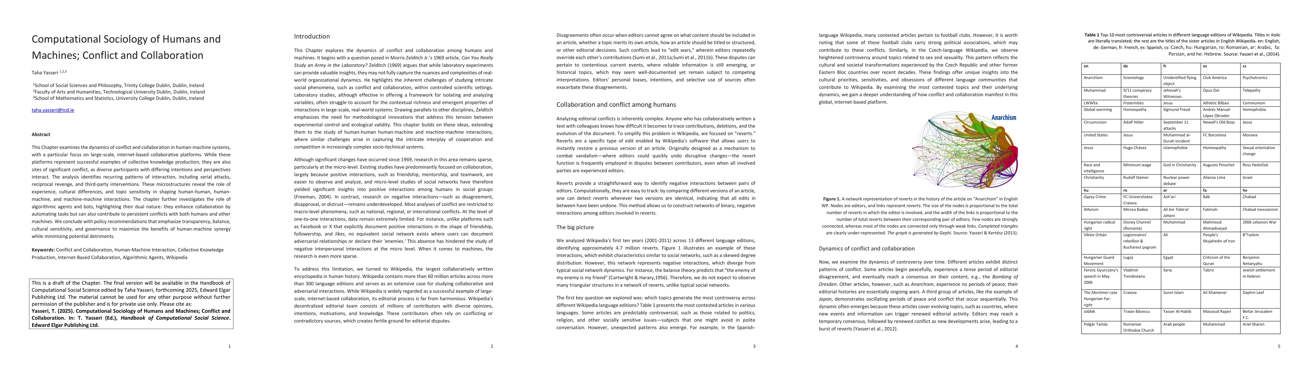 Thumbnail for Computational Sociology of Humans and Machines; Conflict and
  Collaboration