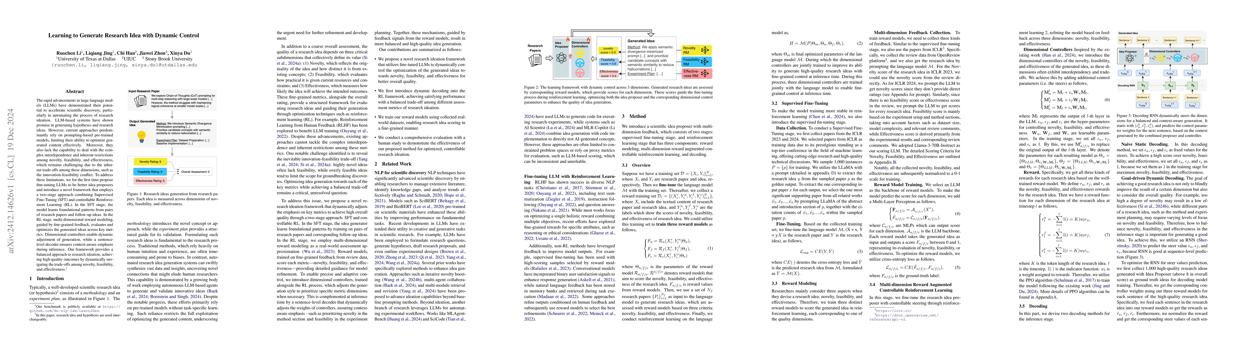 Thumbnail for Learning to Generate Research Idea with Dynamic Control