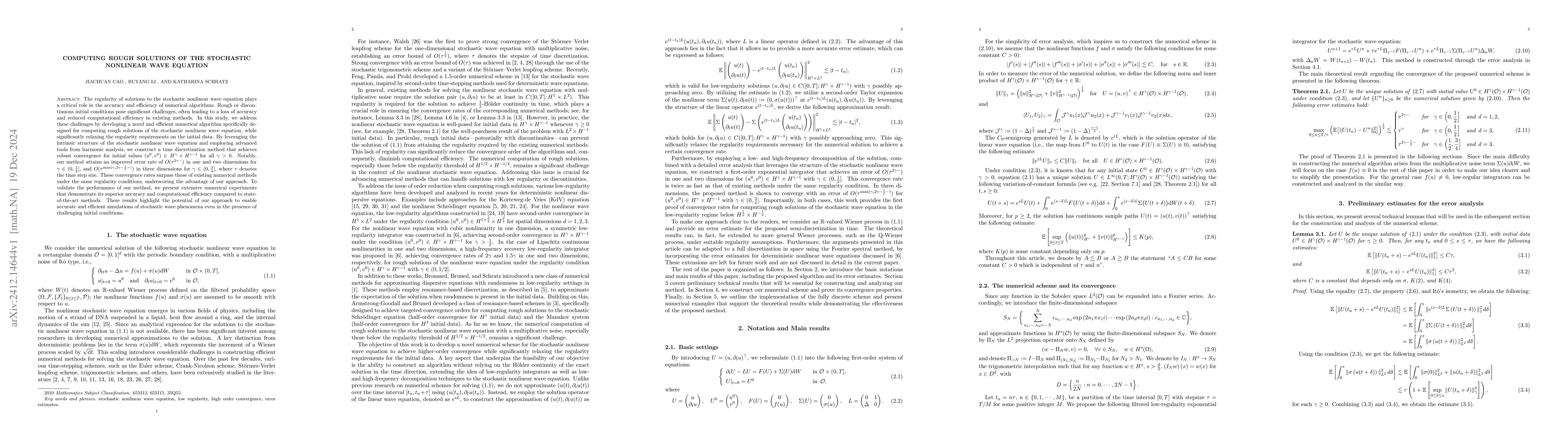 Thumbnail for Computing rough solutions of the stochastic nonlinear wave equation