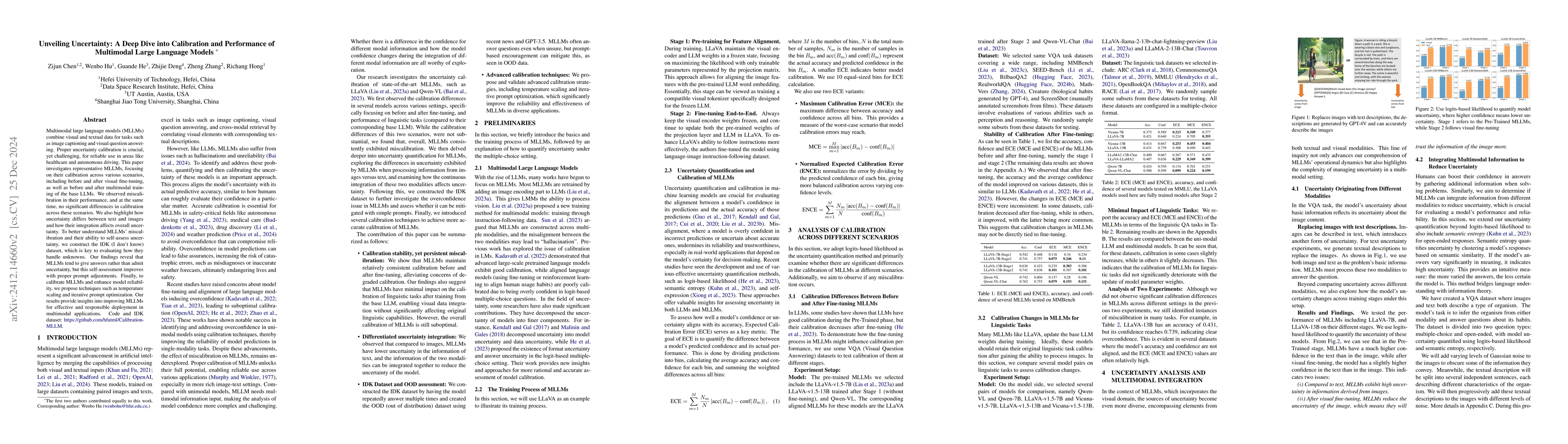 Thumbnail for Unveiling Uncertainty: A Deep Dive into Calibration and Performance of
  Multimodal Large Language Models