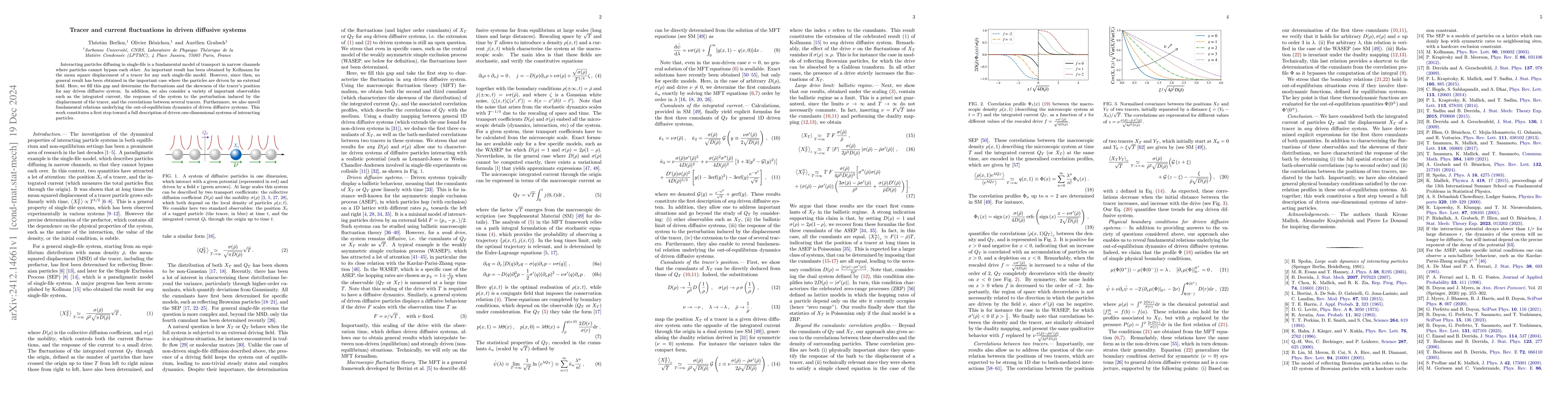 Thumbnail for Tracer and current fluctuations in driven diffusive systems