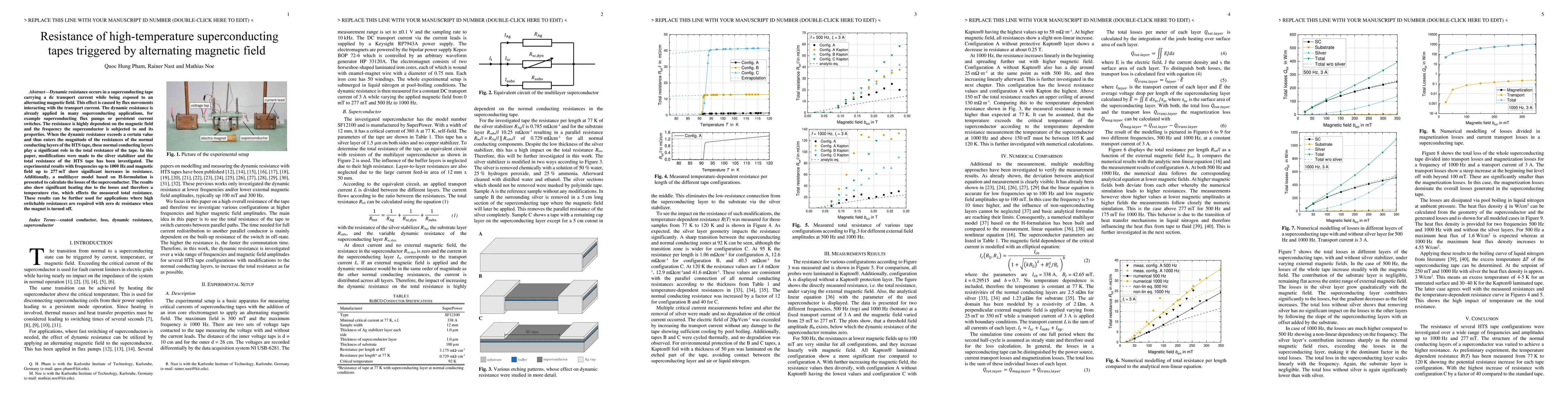 Thumbnail for Resistance of high-temperature superconducting tapes triggered by
  alternating magnetic field