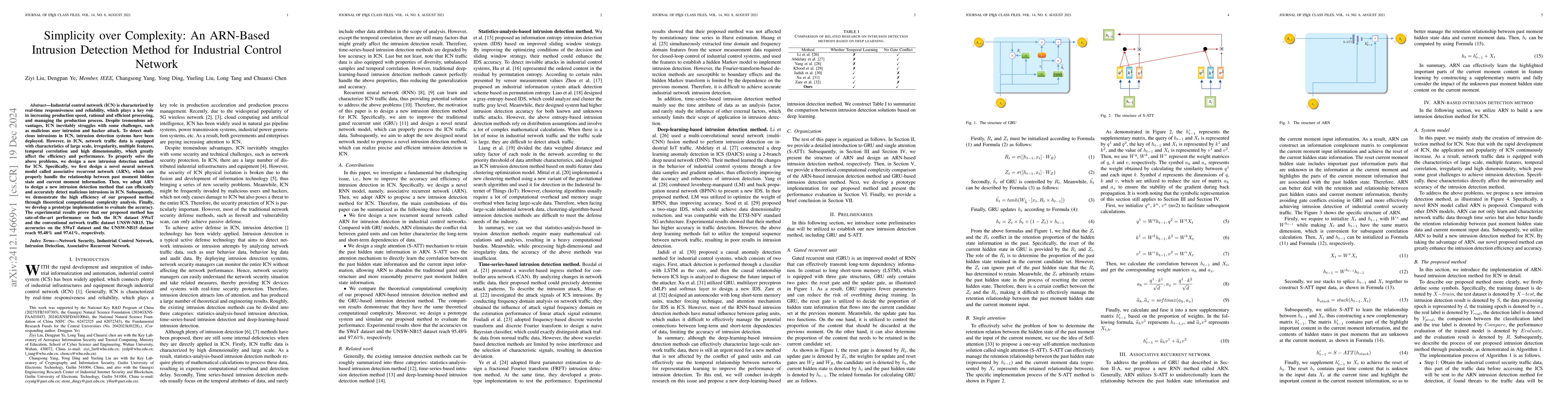 Thumbnail for Simplicity over Complexity: An ARN-Based Intrusion Detection Method for
  Industrial Control Network