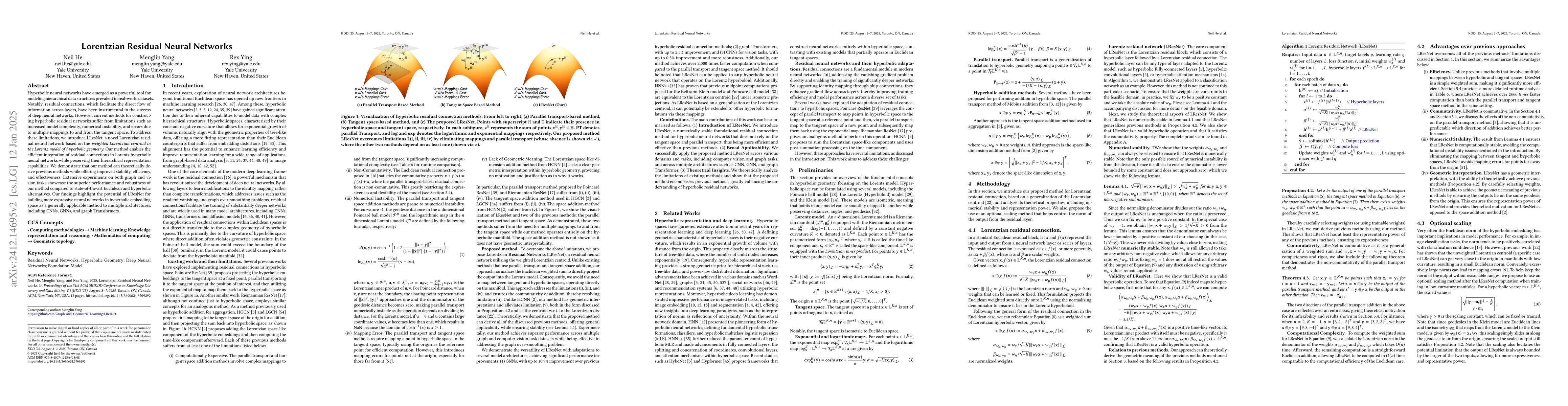 Thumbnail for Lorentzian Residual Neural Networks