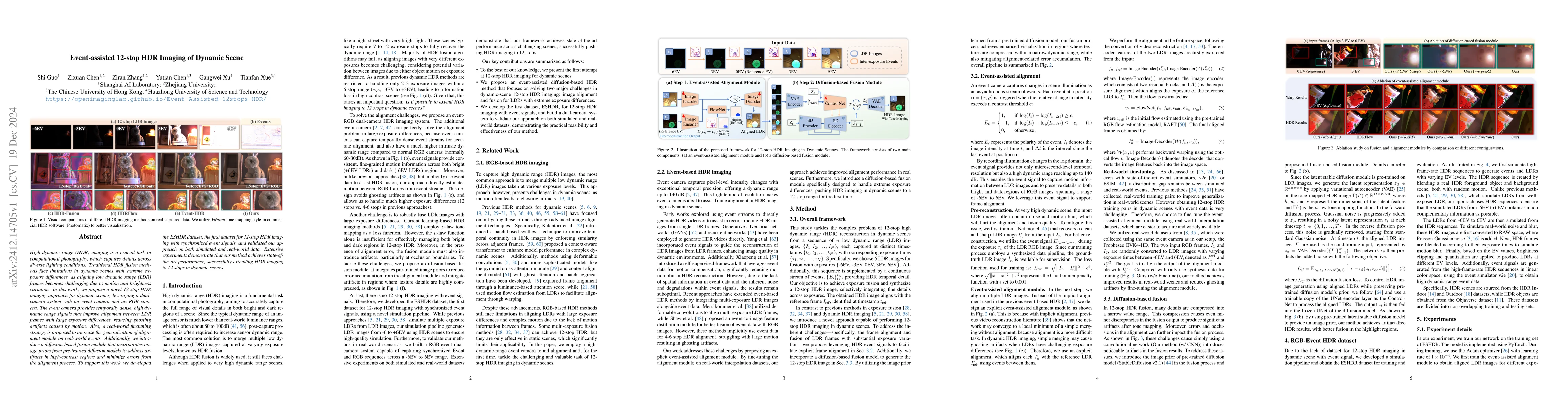 Thumbnail for Event-assisted 12-stop HDR Imaging of Dynamic Scene