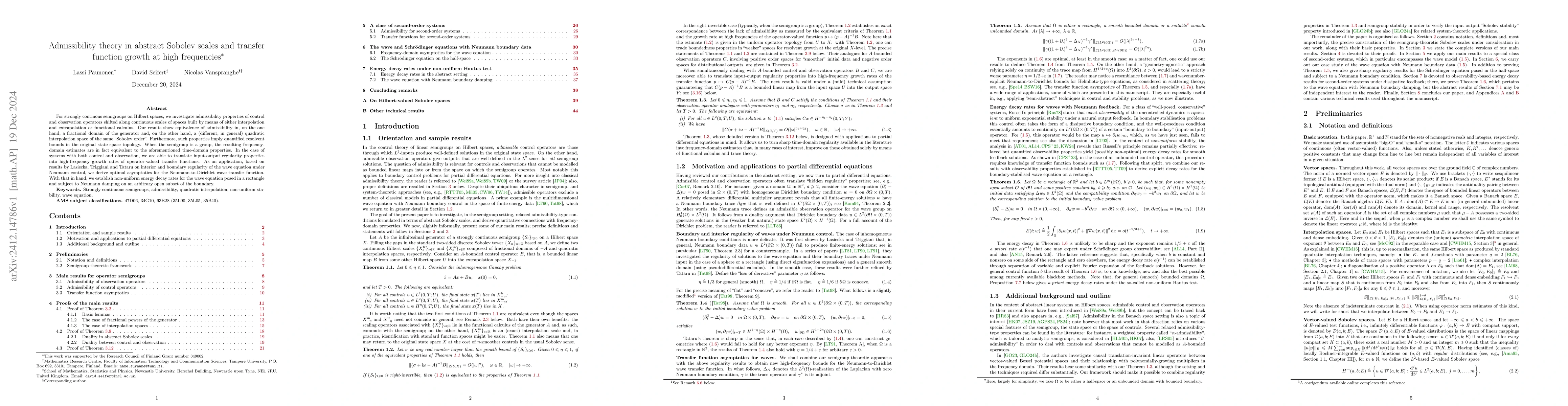 Thumbnail for Admissibility theory in abstract Sobolev scales and transfer function
  growth at high frequencies