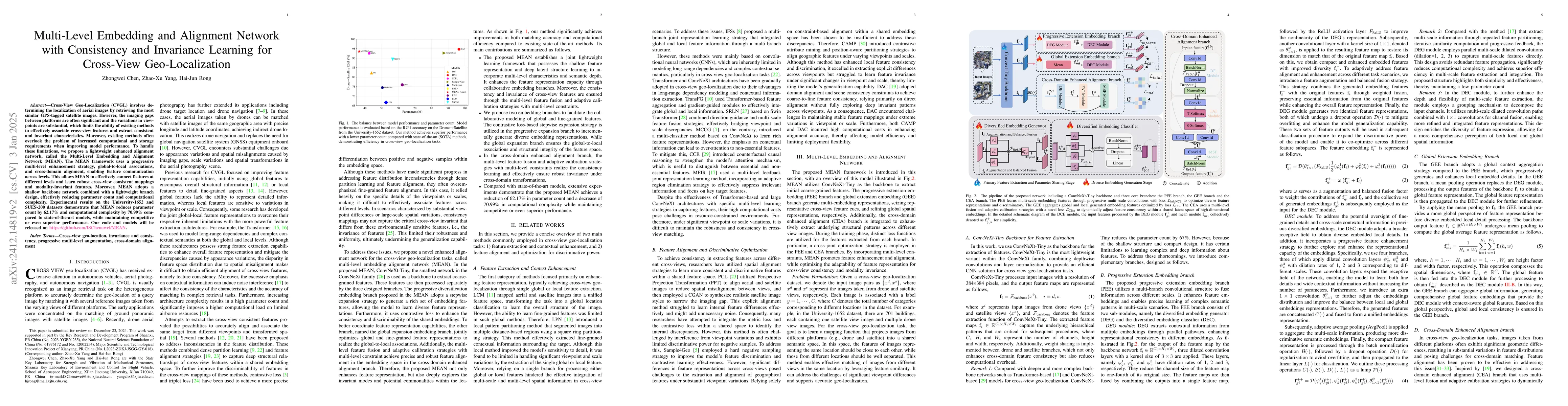 Thumbnail for Multi-Level Embedding and Alignment Network with Consistency and
  Invariance Learning for Cross-View Geo-Localization