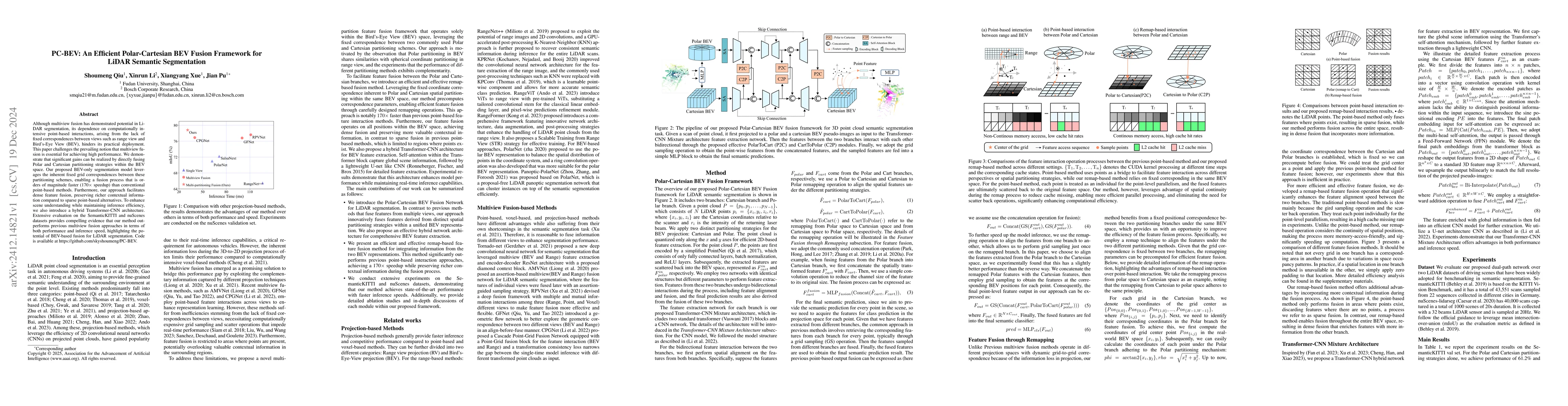 Thumbnail for PC-BEV: An Efficient Polar-Cartesian BEV Fusion Framework for LiDAR
  Semantic Segmentation