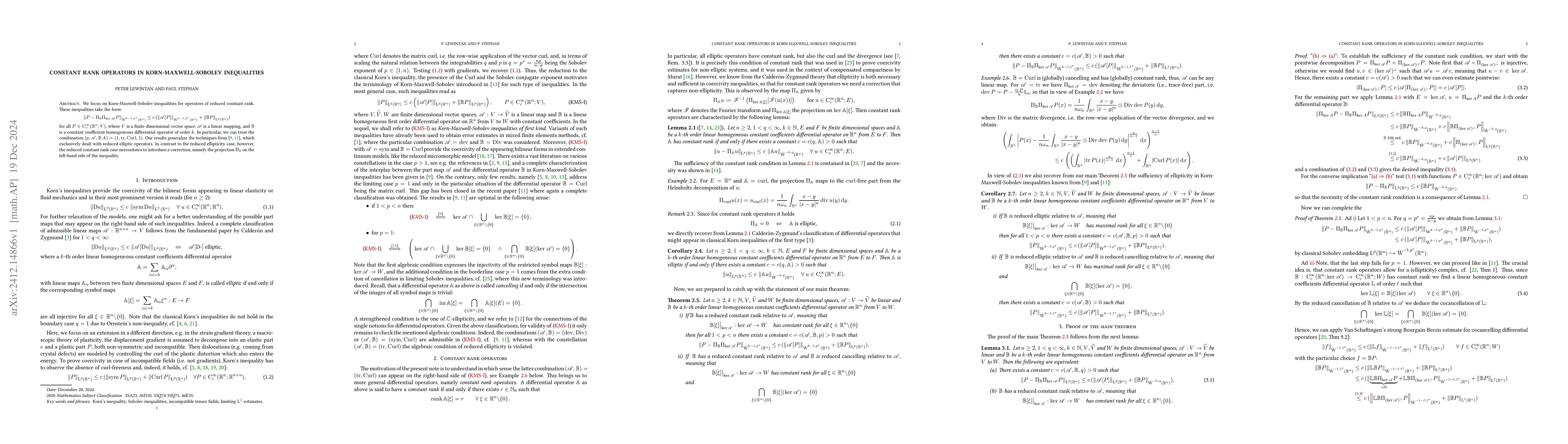 Thumbnail for Constant rank operators in Korn-Maxwell-Sobolev inequalities