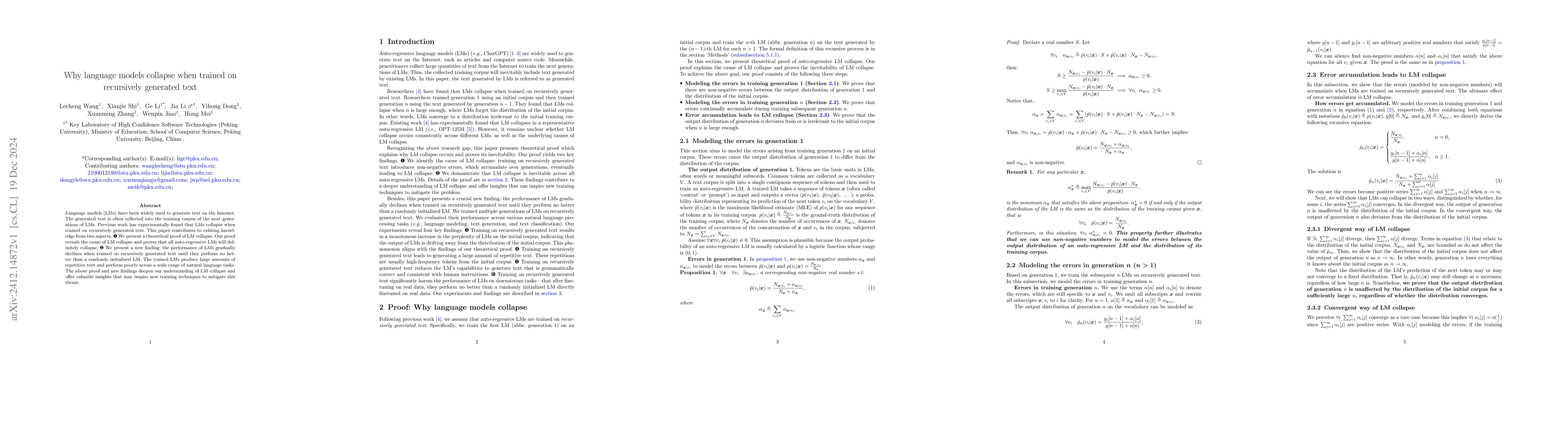 Thumbnail for Why language models collapse when trained on recursively generated text