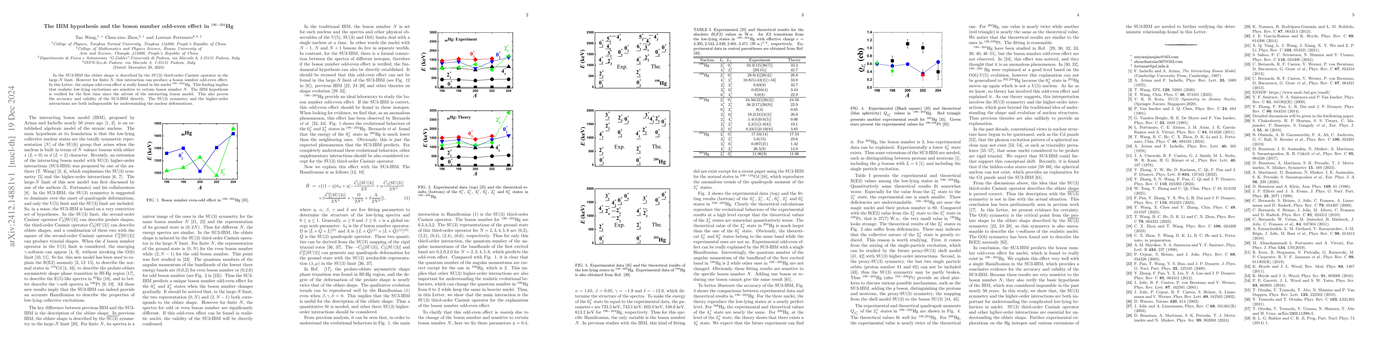 Thumbnail for The IBM hypothesis and the boson number odd-even effect in
  $^{196-204}$Hg