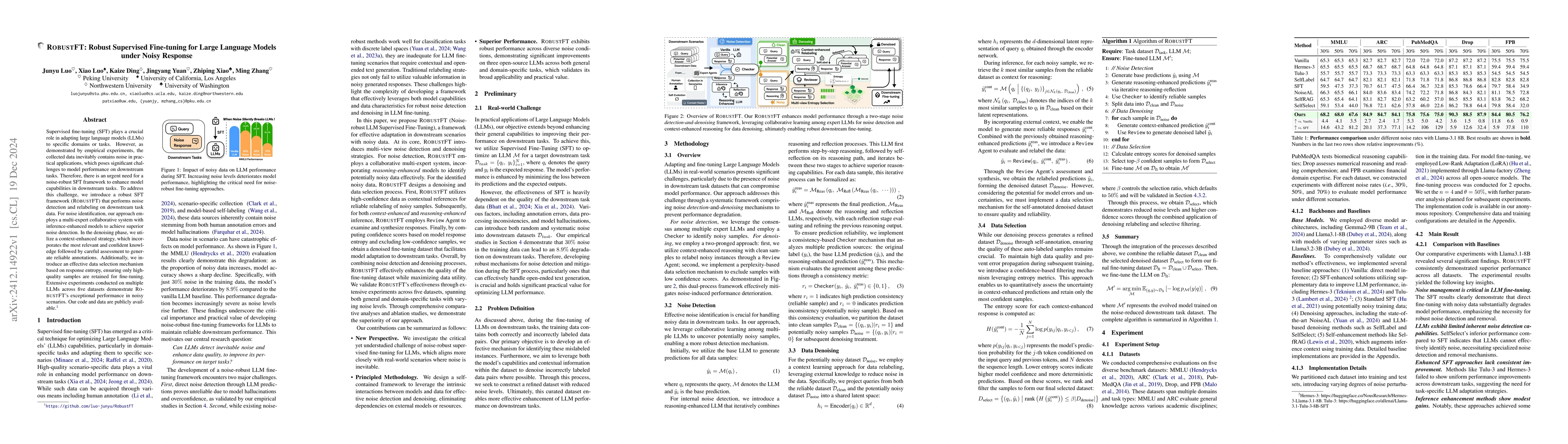Thumbnail for RobustFT: Robust Supervised Fine-tuning for Large Language Models under
  Noisy Response