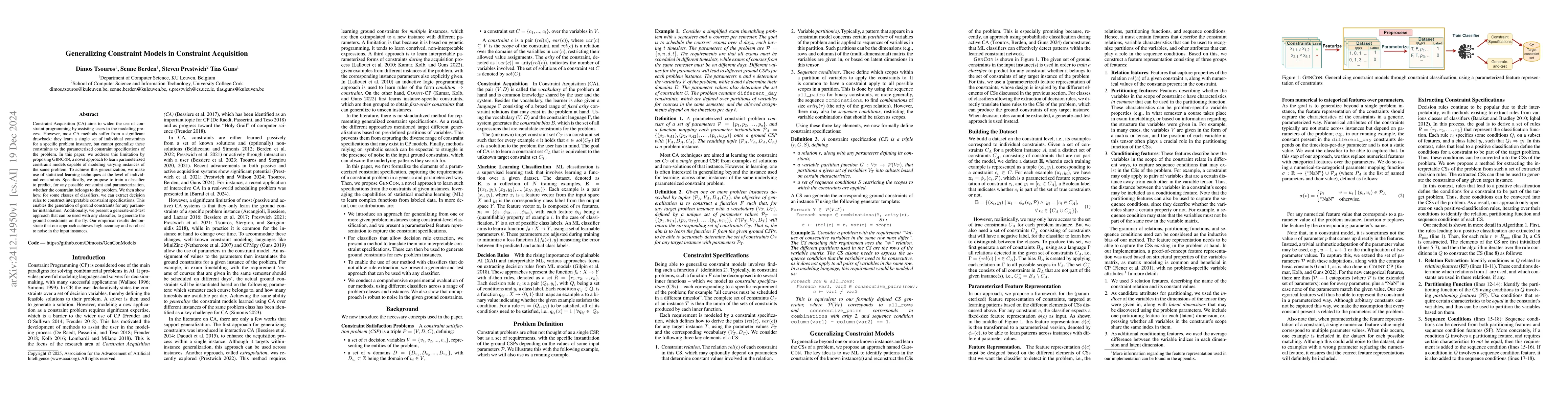 Thumbnail for Generalizing Constraint Models in Constraint Acquisition