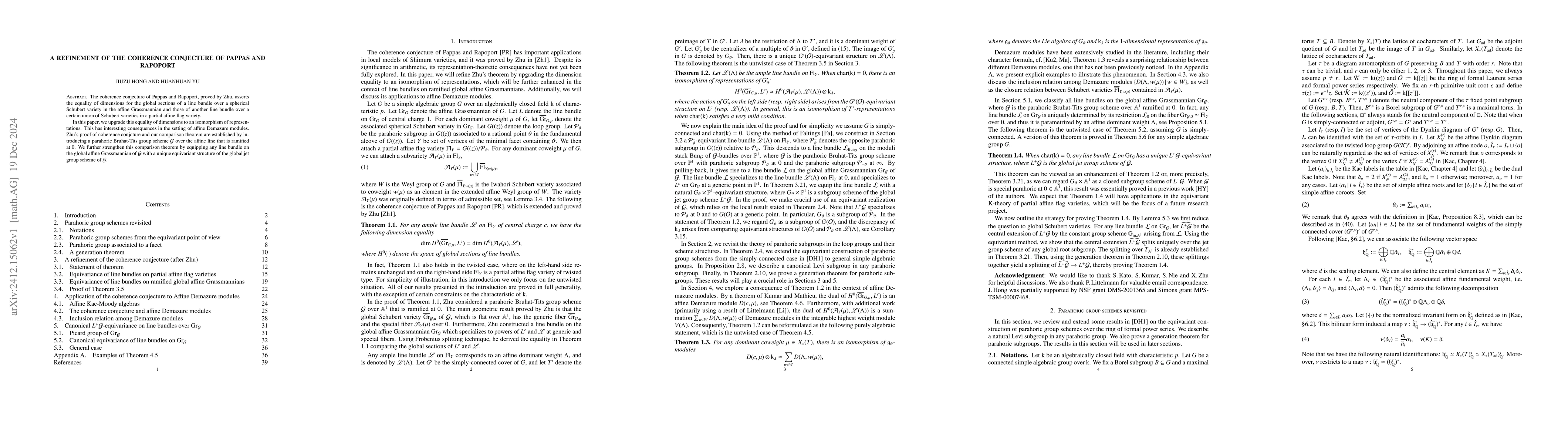 Thumbnail for A refinement of the coherence conjecture of Pappas and Rapoport
