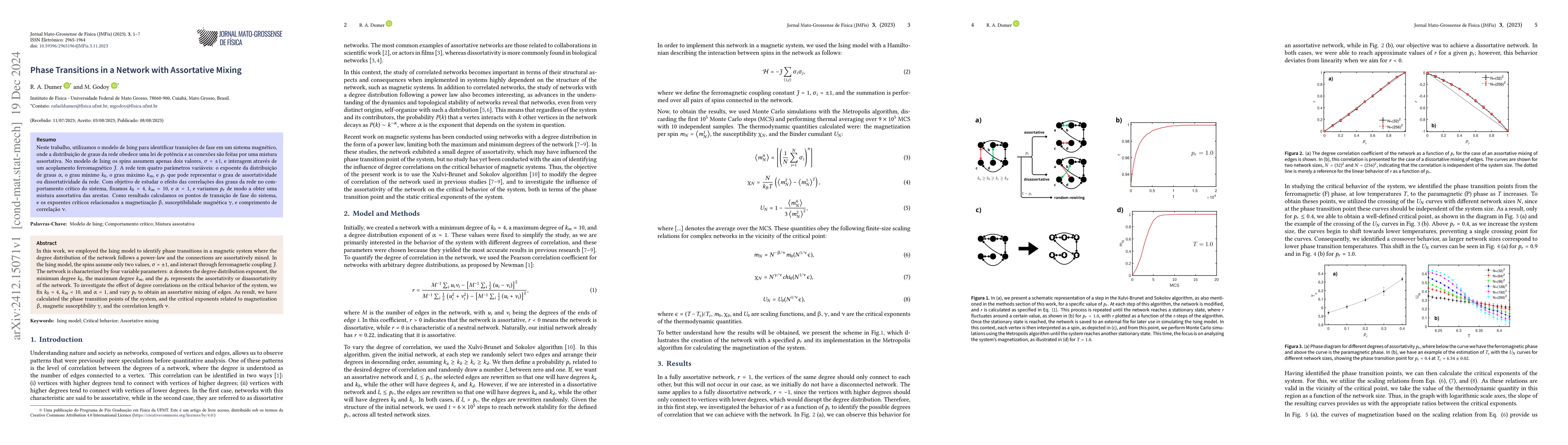 Thumbnail for Phase Transitions in a Network with Assortative Mixing