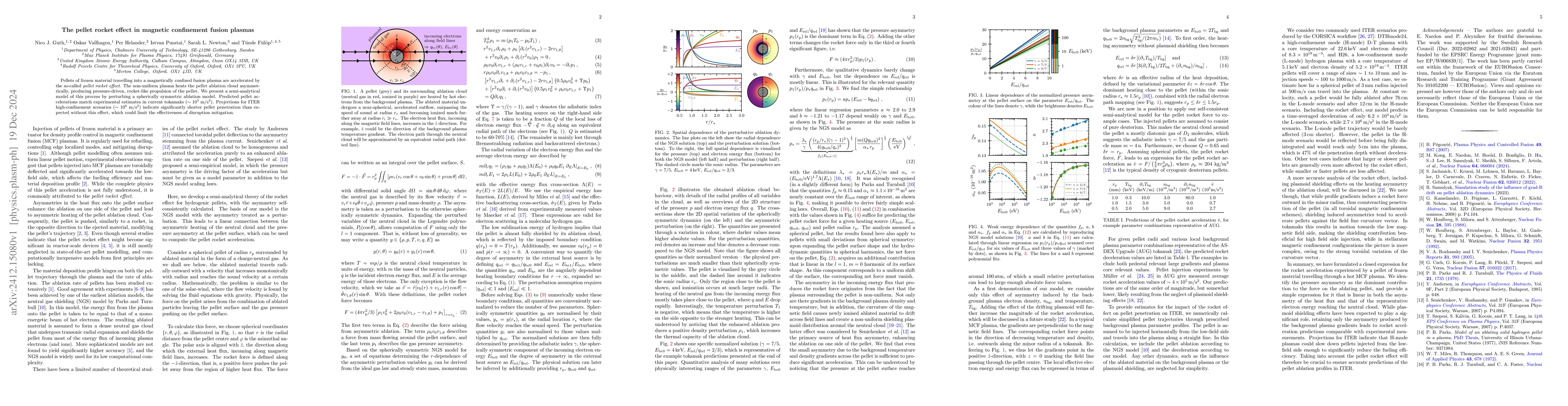 Thumbnail for The pellet rocket effect in magnetic confinement fusion plasmas