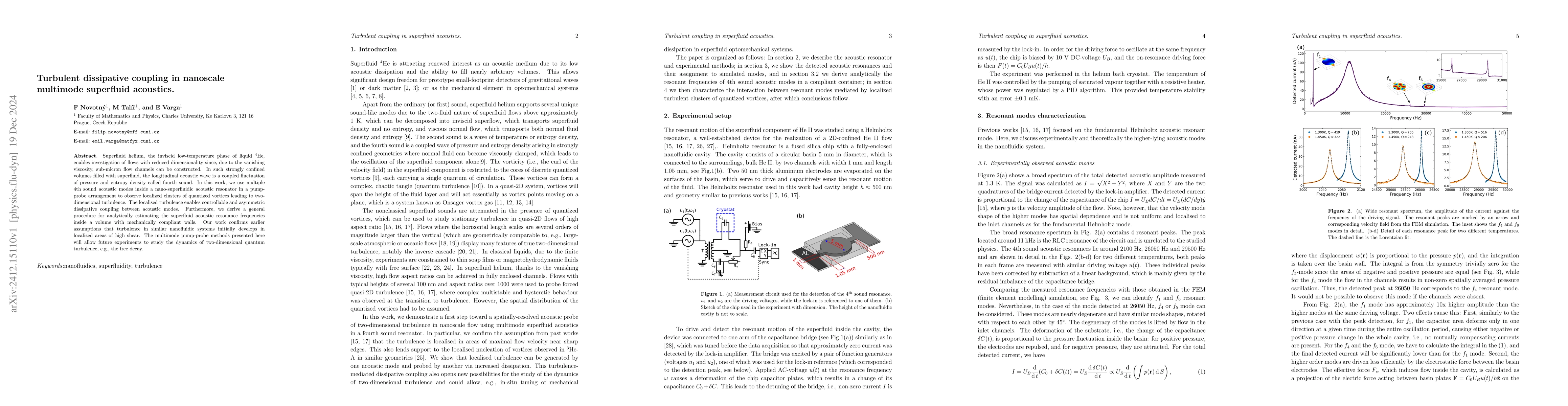 Thumbnail for Turbulent dissipative coupling in nanoscale multimode superfluid
  acoustics