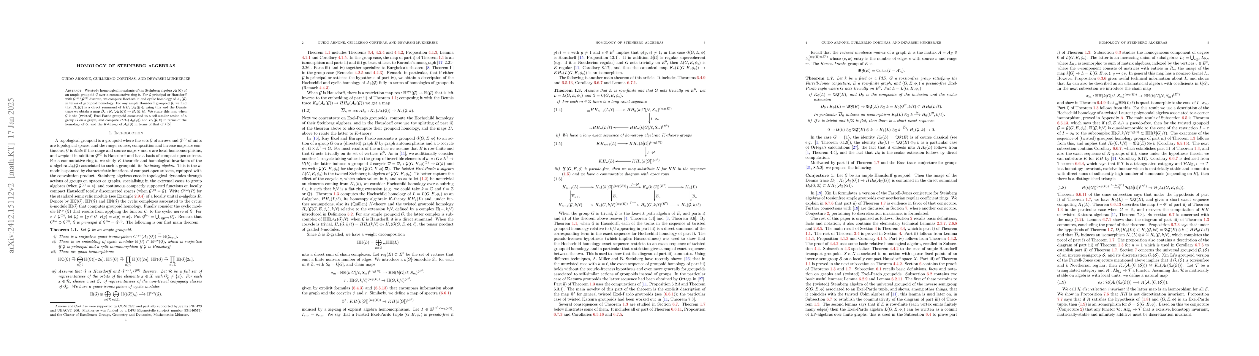 Thumbnail for Homology of Steinberg algebras