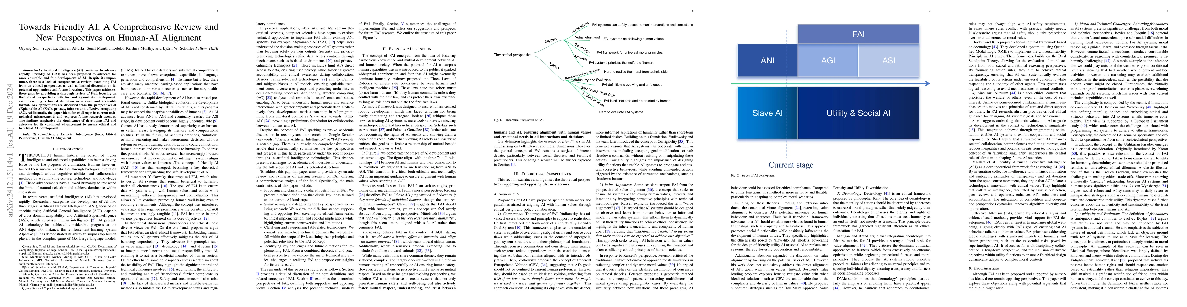 Thumbnail for Towards Friendly AI: A Comprehensive Review and New Perspectives on
  Human-AI Alignment