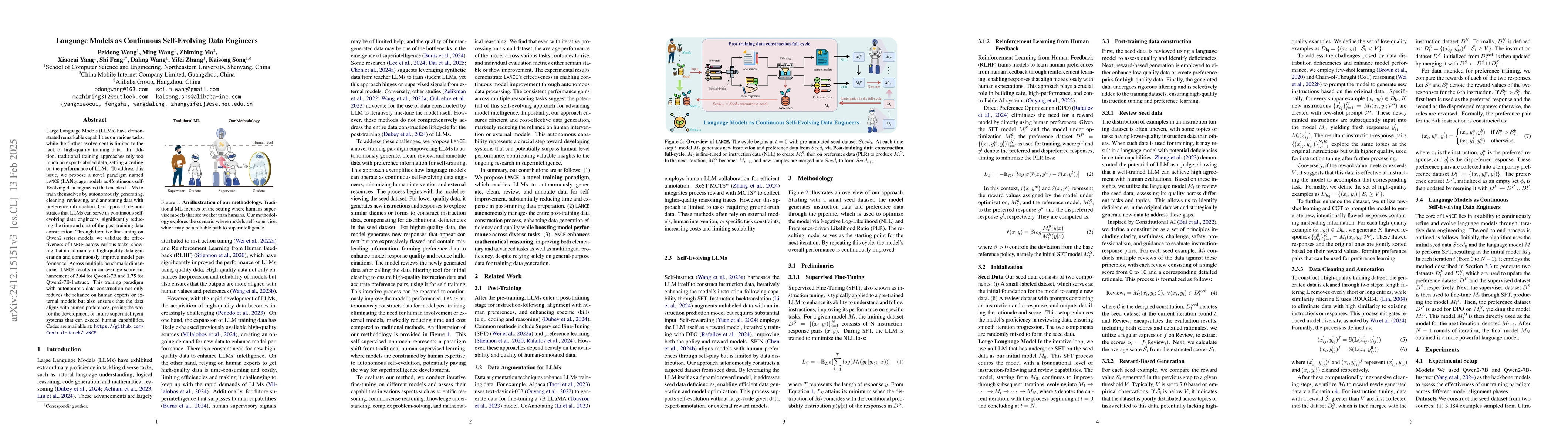 Thumbnail for Language Models as Continuous Self-Evolving Data Engineers