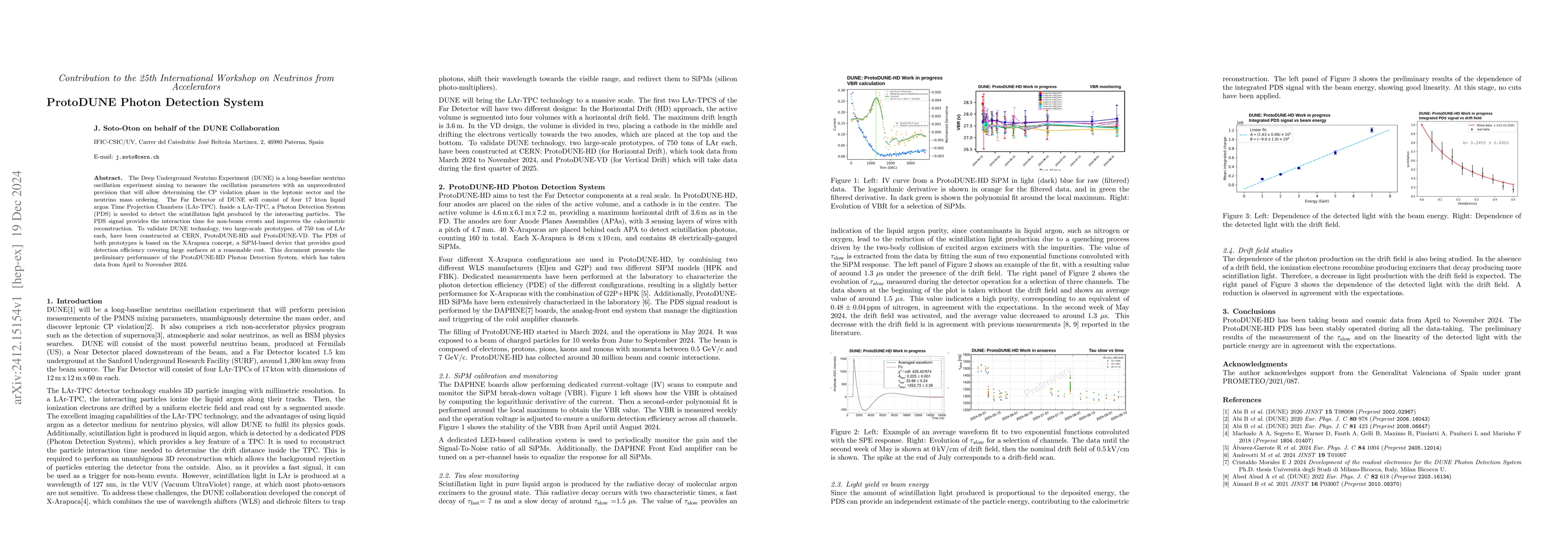 Thumbnail for ProtoDUNE Photon Detection System