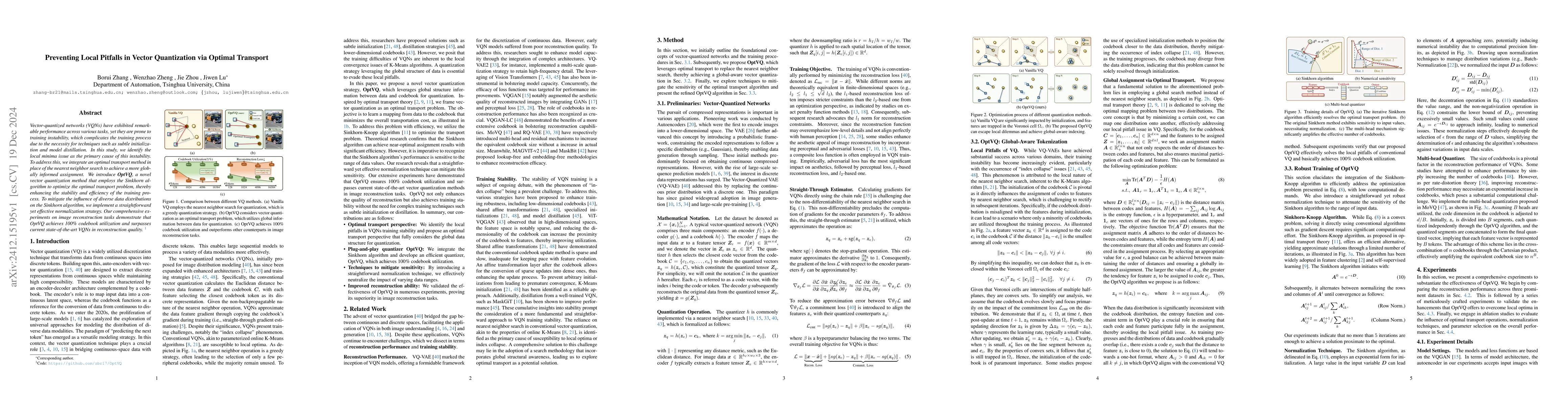 Thumbnail for Preventing Local Pitfalls in Vector Quantization via Optimal Transport