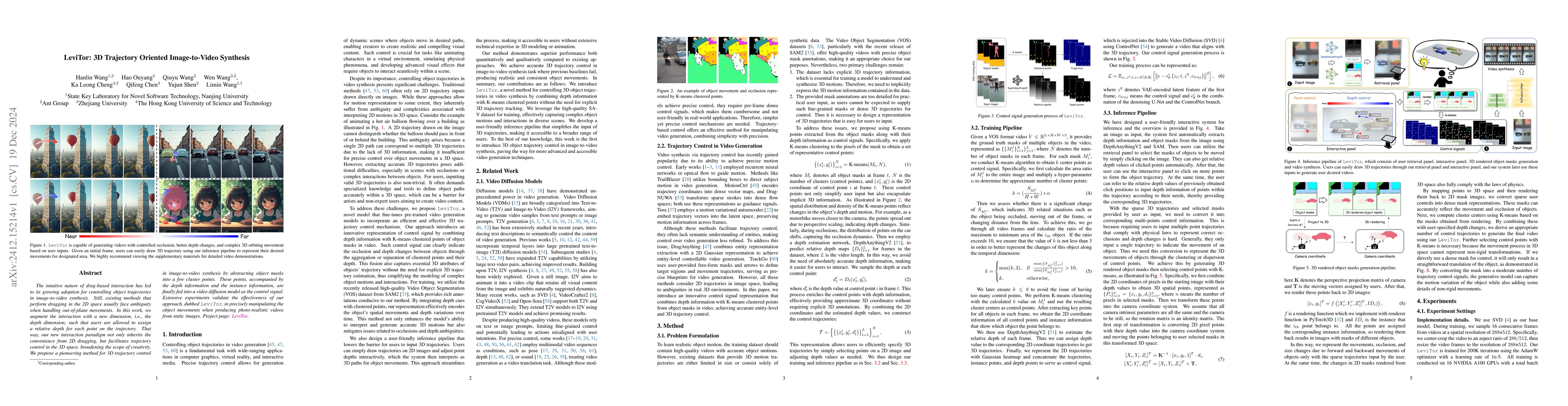 Thumbnail for LeviTor: 3D Trajectory Oriented Image-to-Video Synthesis