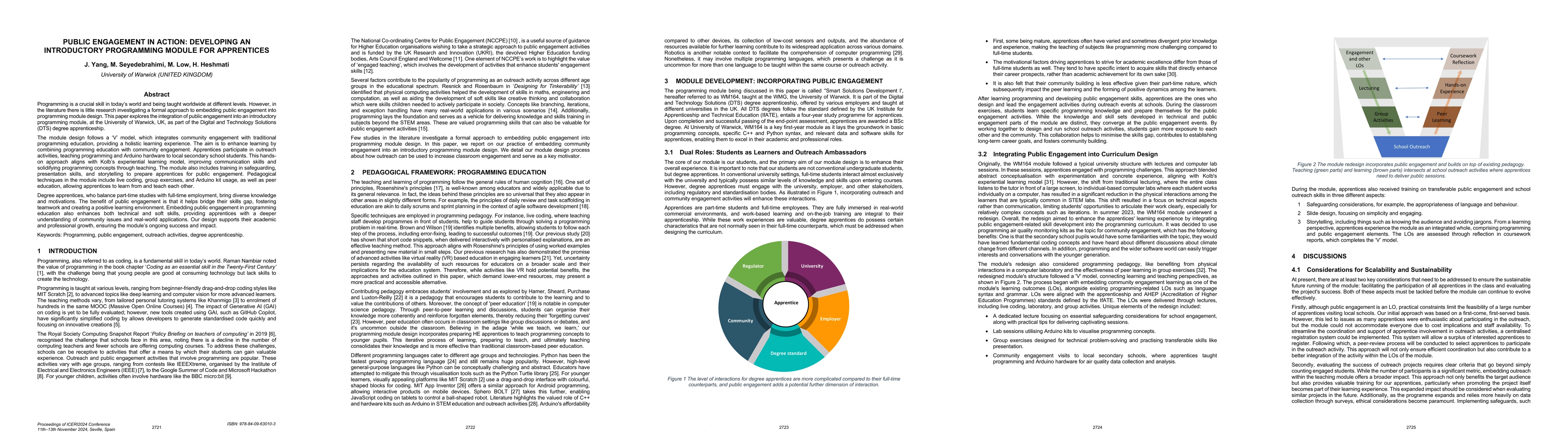 Thumbnail for Public Engagement in Action: Developing an Introductory Programming
  Module for Apprentices