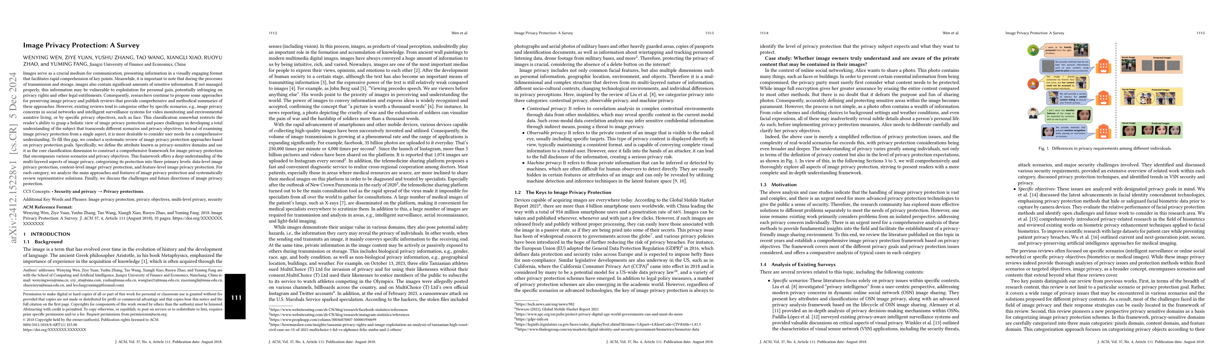 Thumbnail for Image Privacy Protection: A Survey
