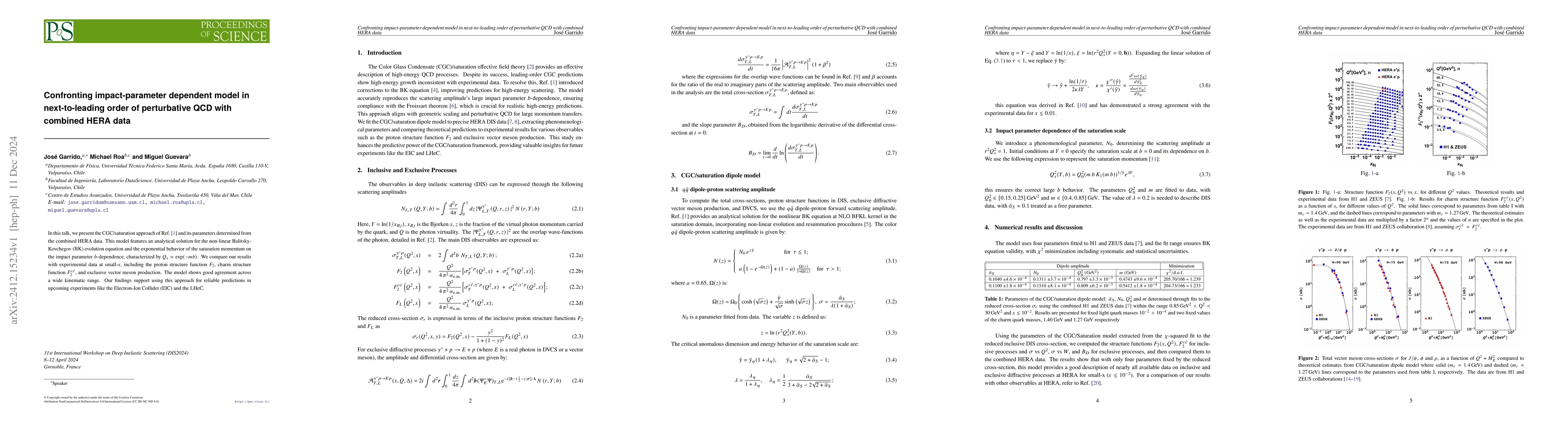 Thumbnail for Confronting impact-parameter dependent model in next-to-leading order of
  perturbative QCD with combined HERA data