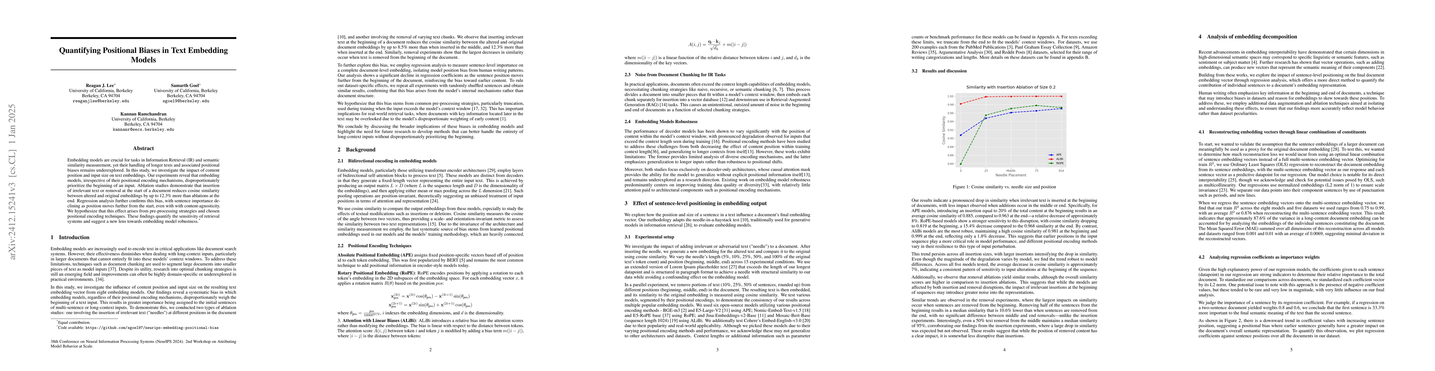 Thumbnail for Quantifying Positional Biases in Text Embedding Models