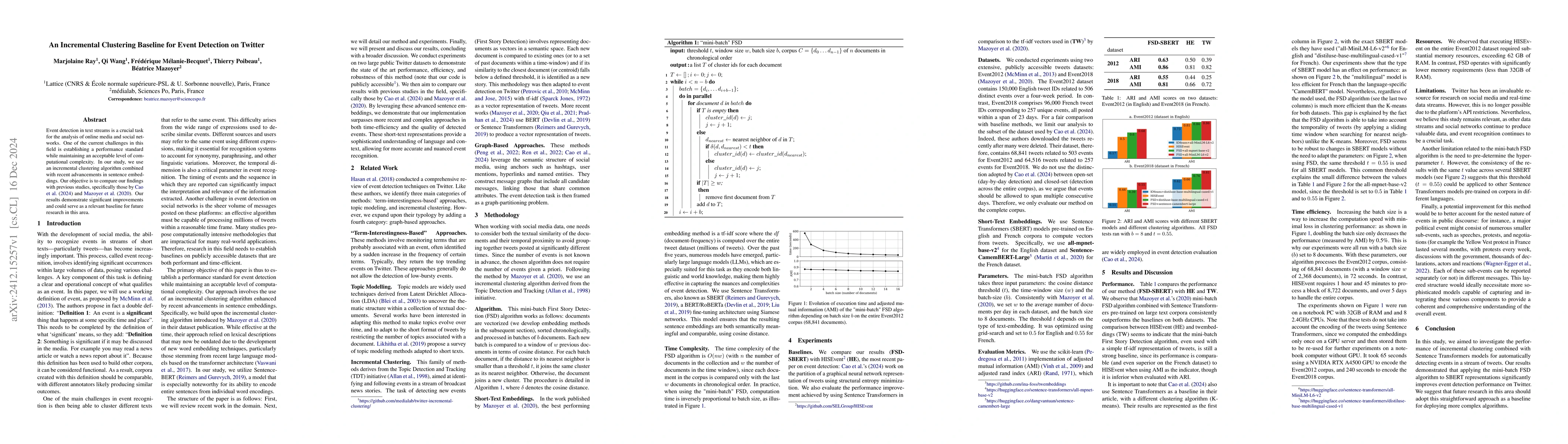 Thumbnail for An Incremental Clustering Baseline for Event Detection on Twitter