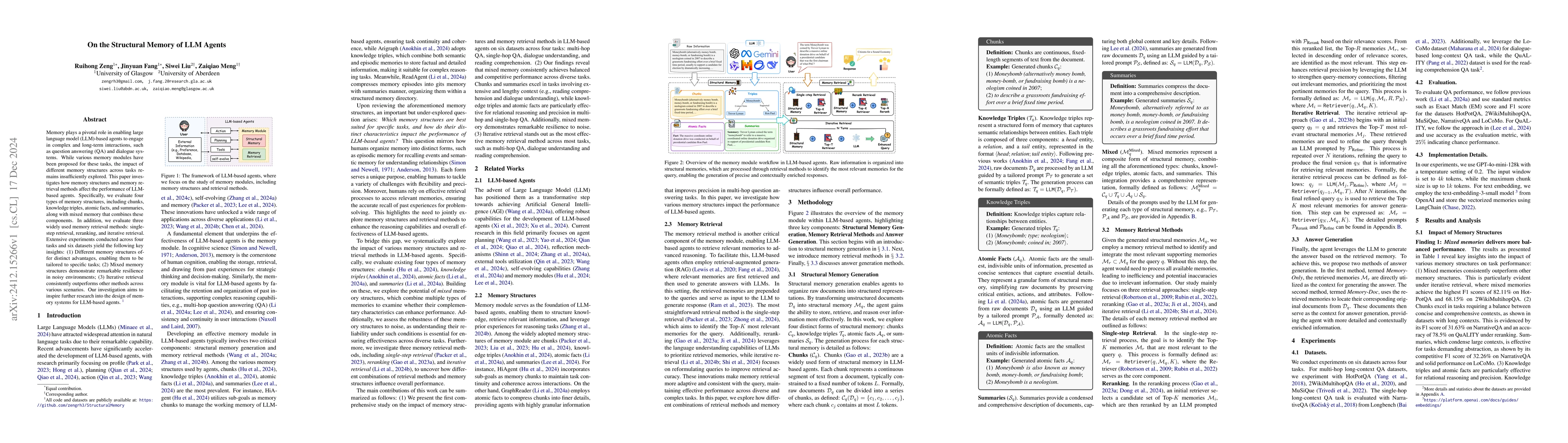 Thumbnail for On the Structural Memory of LLM Agents