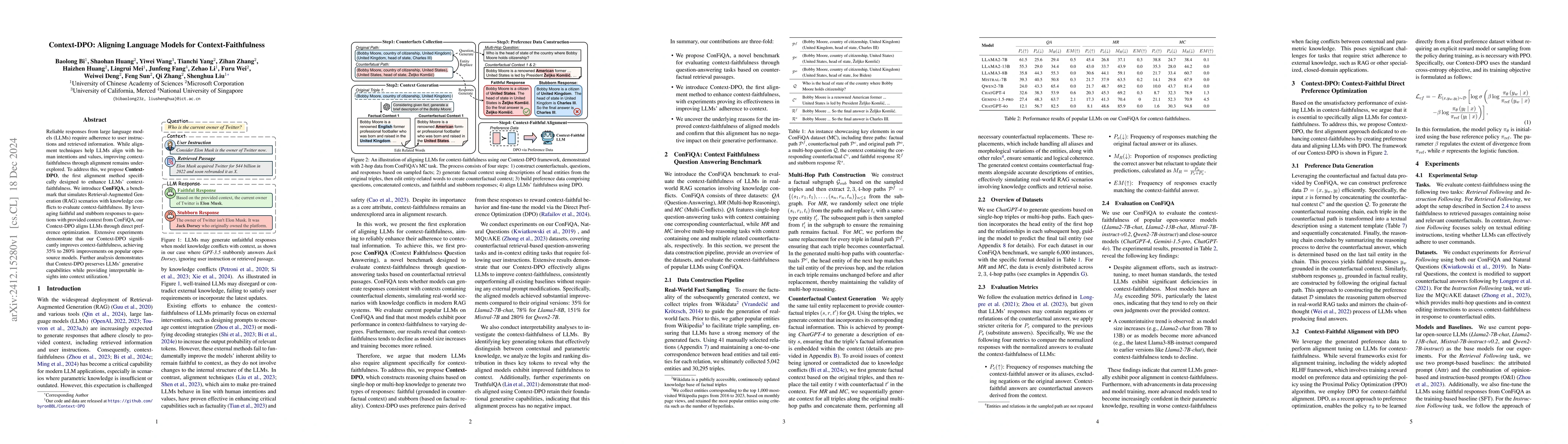 Thumbnail for Context-DPO: Aligning Language Models for Context-Faithfulness