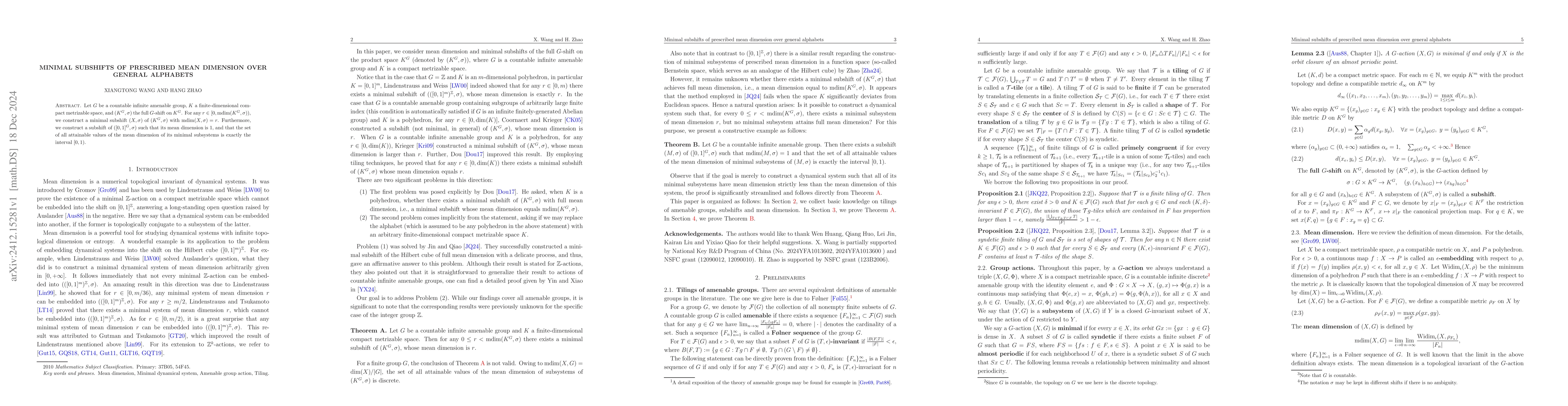 Thumbnail for Minimal subshifts of prescribed mean dimension over general alphabets