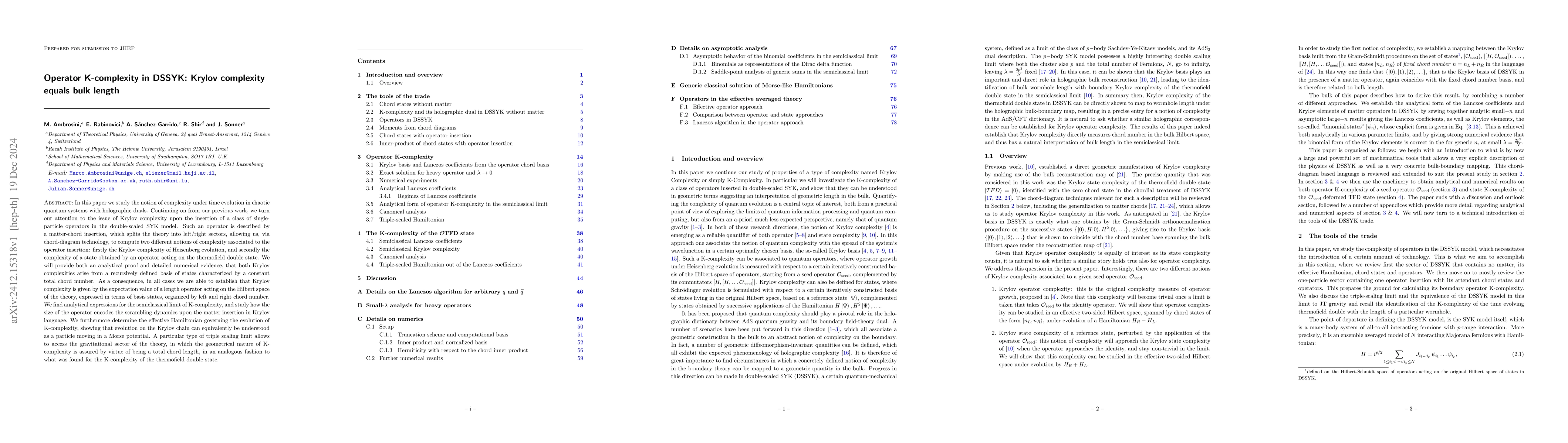 Thumbnail for Operator K-complexity in DSSYK: Krylov complexity equals bulk length