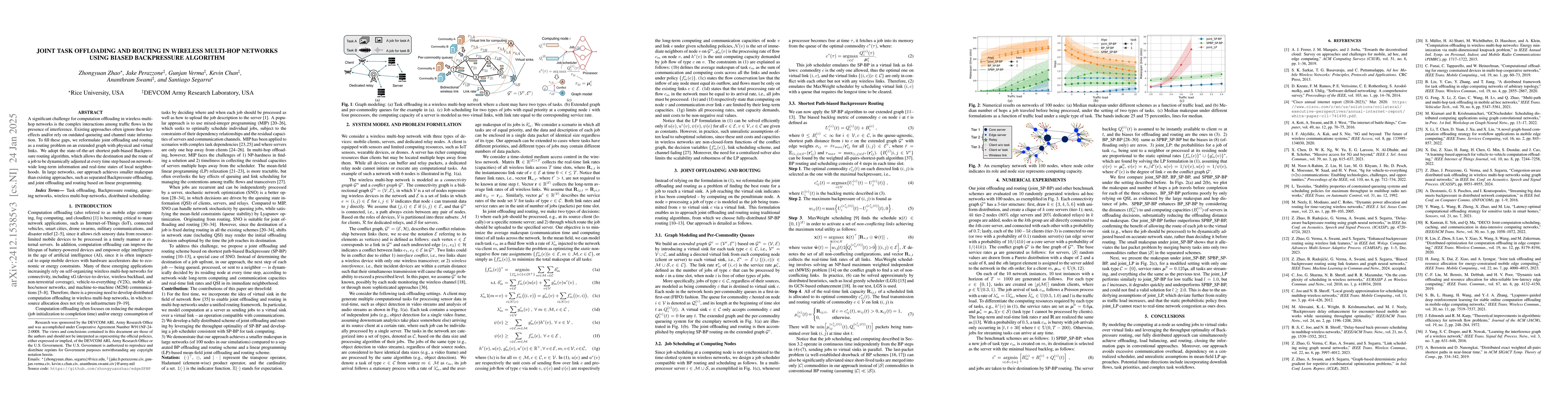 Thumbnail for Joint Task Offloading and Routing in Wireless Multi-hop Networks Using
  Biased Backpressure Algorithm