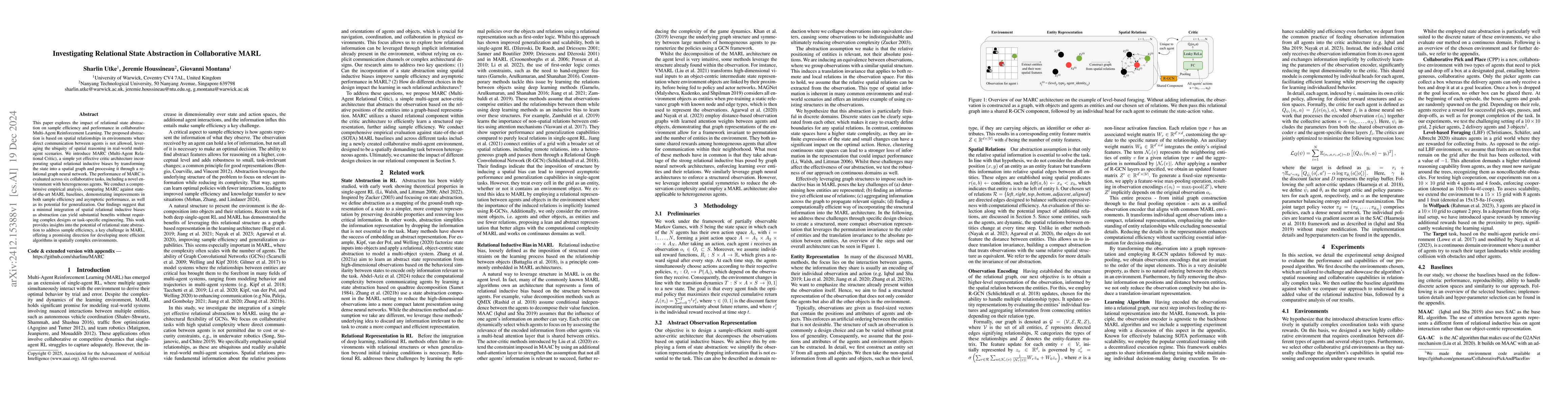 Thumbnail for Investigating Relational State Abstraction in Collaborative MARL