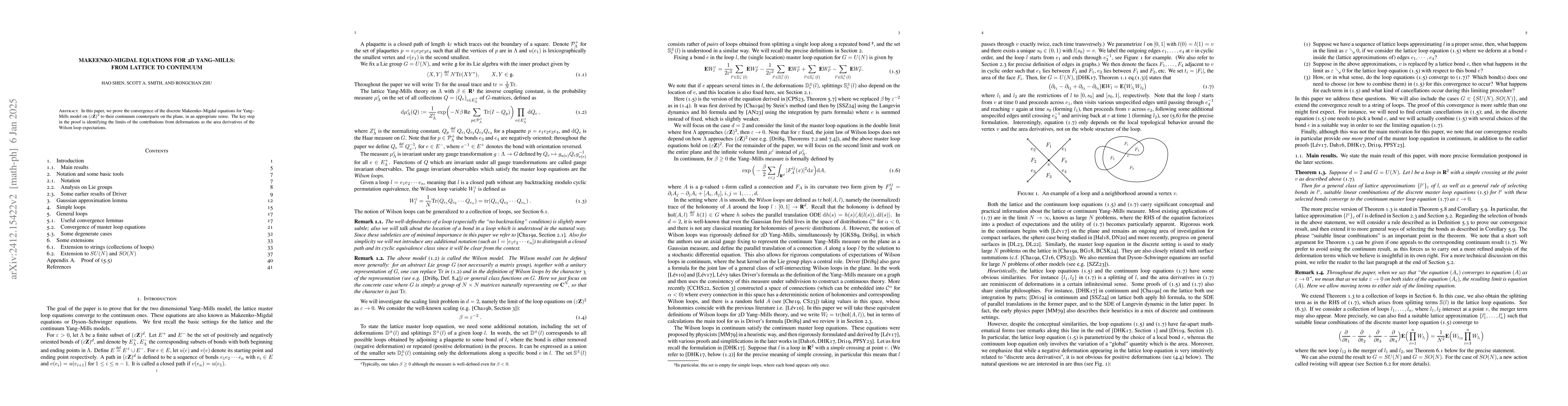 Thumbnail for Makeenko-Migdal equations for 2D Yang-Mills: from lattice to continuum