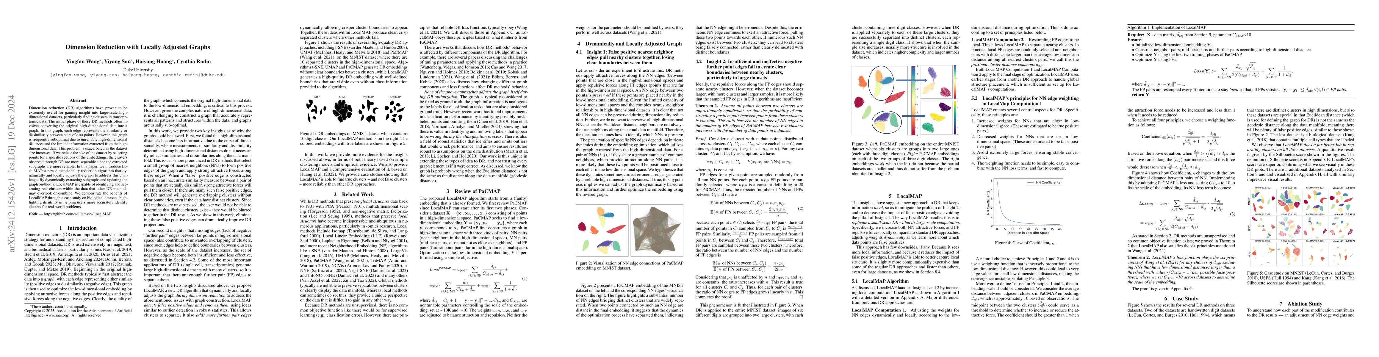 Thumbnail for Dimension Reduction with Locally Adjusted Graphs
