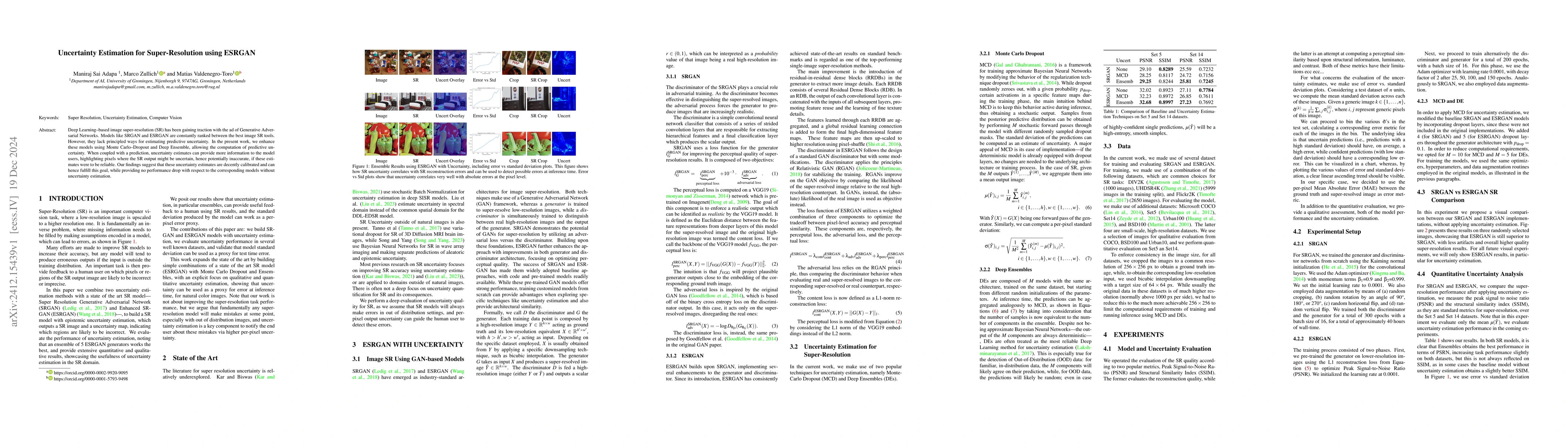 Thumbnail for Uncertainty Estimation for Super-Resolution using ESRGAN