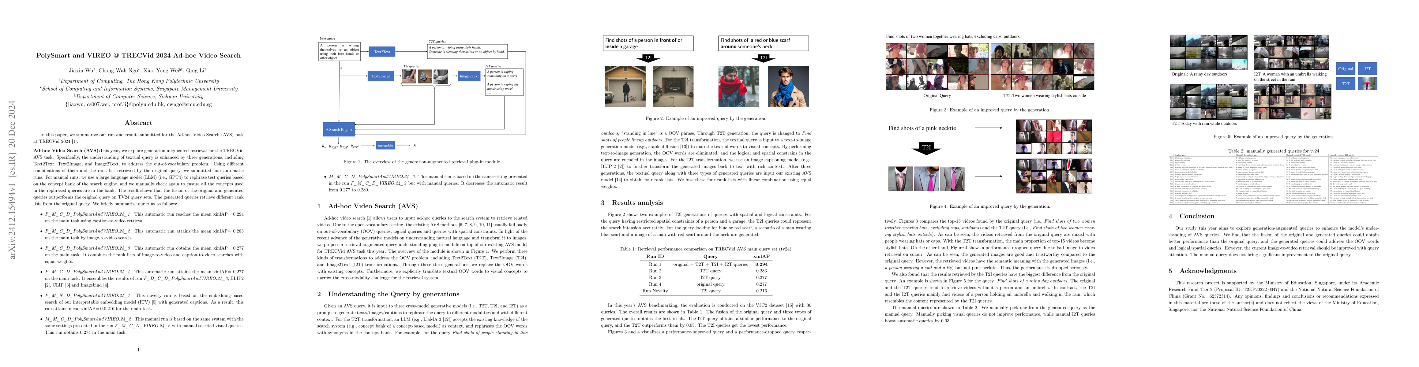 Thumbnail for PolySmart and VIREO @ TRECVid 2024 Ad-hoc Video Search