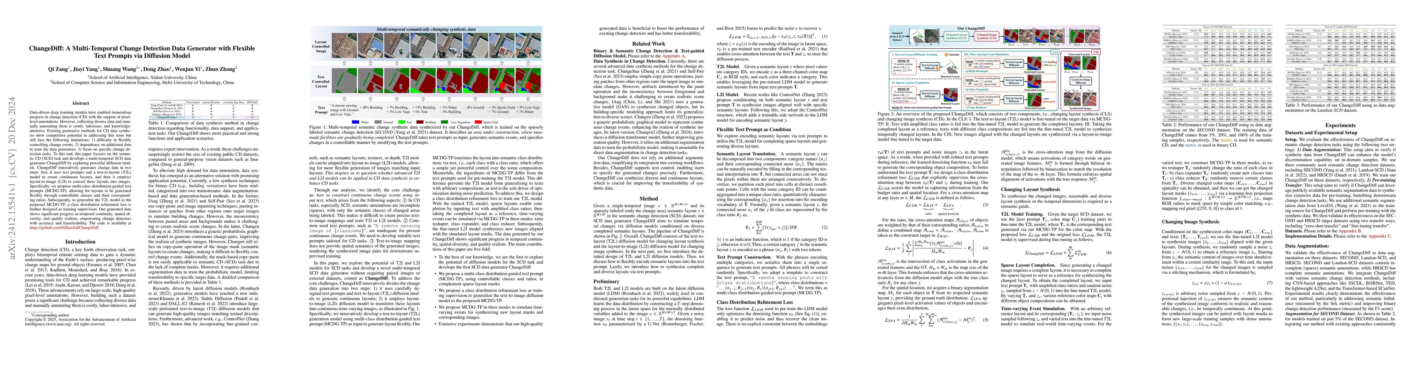 Thumbnail for ChangeDiff: A Multi-Temporal Change Detection Data Generator with
  Flexible Text Prompts via Diffusion Model